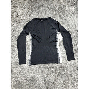 Zella Girl's Sophie Seamless Tie Dye Athletics T-Shirt Grey Forge Size L (10-12)